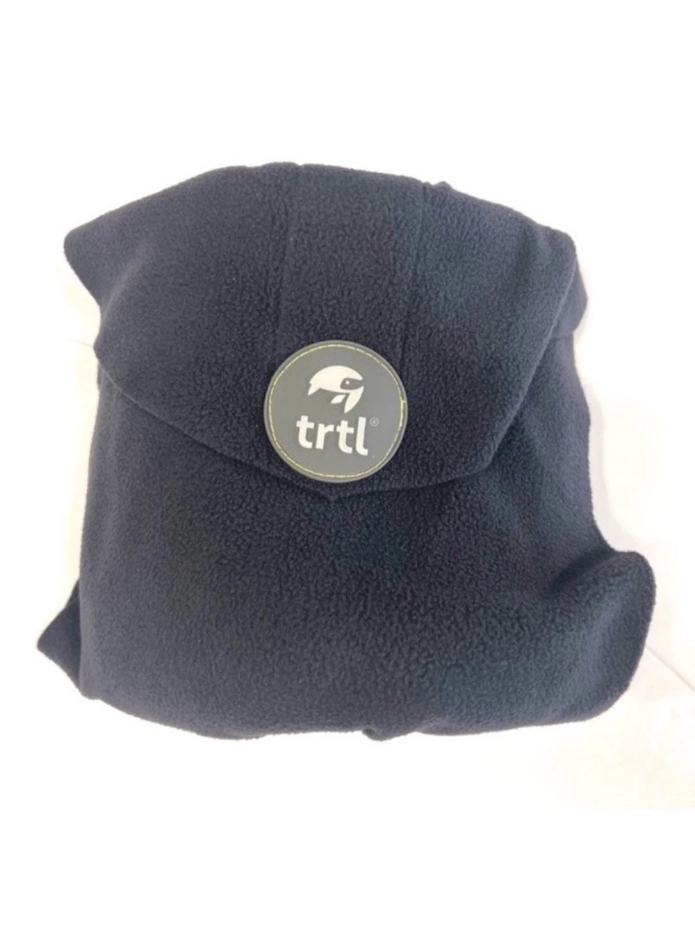 trtl Black Fleece Travel Pillow Wrap - Cozy Neck Support